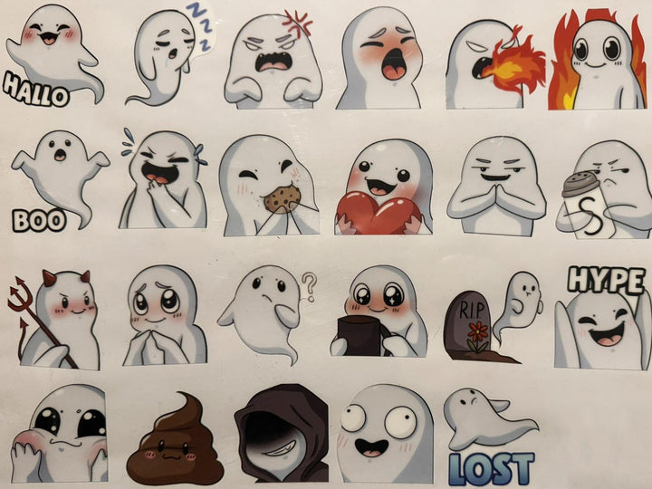 Geistersticker Glow in the Dark - Spooklly