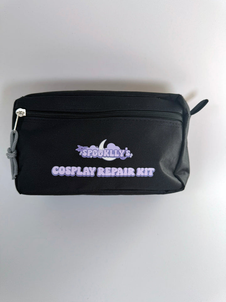 Große Kosmetiktasche mit Logo in schwarz